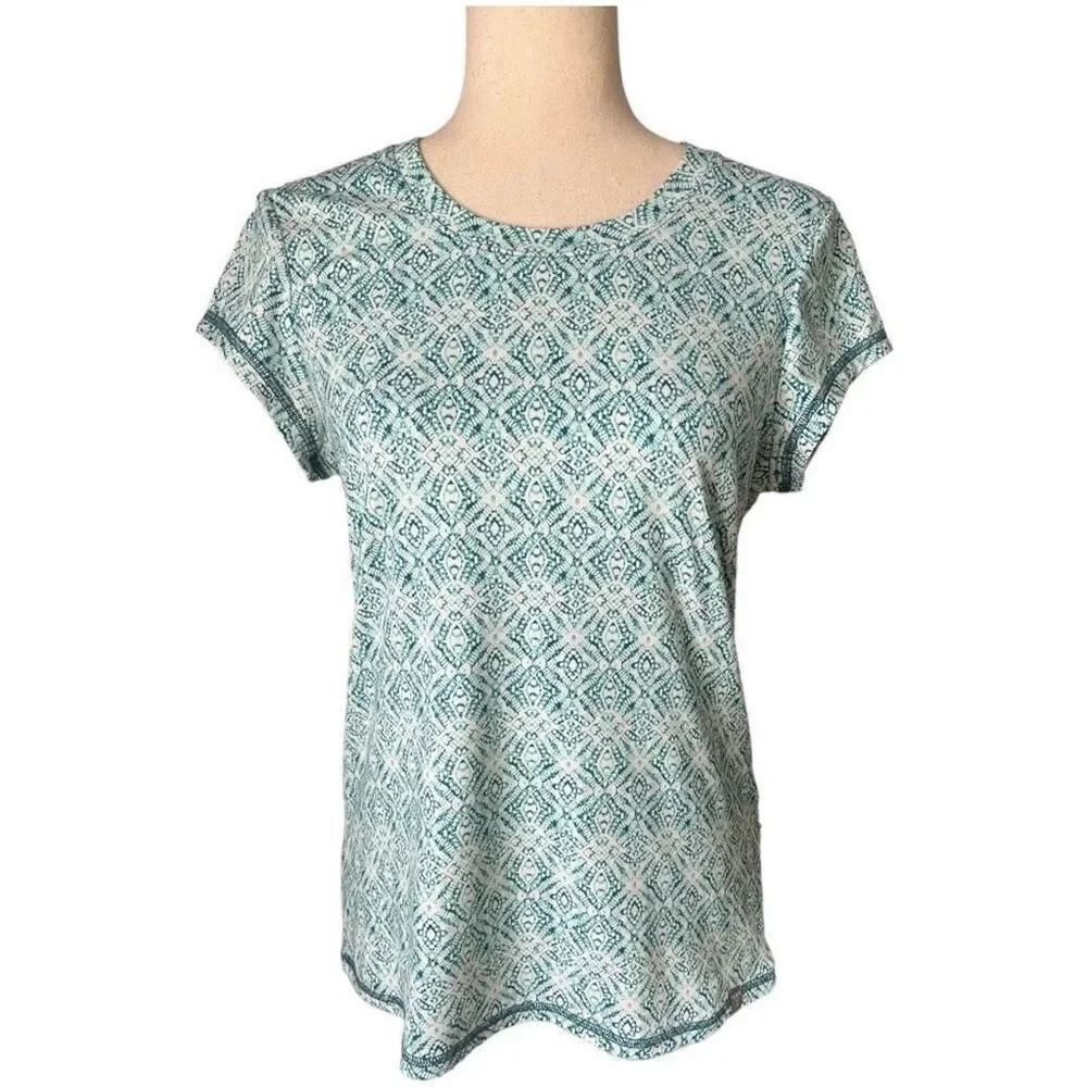 ✨Title Nine Womens Ruched Grace Sz Medium Pattern Tee✨